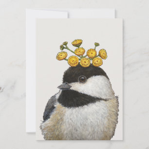 Bailey the chickadee flat card