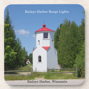 Baileys Harbor Range Lights set of 6 coasters