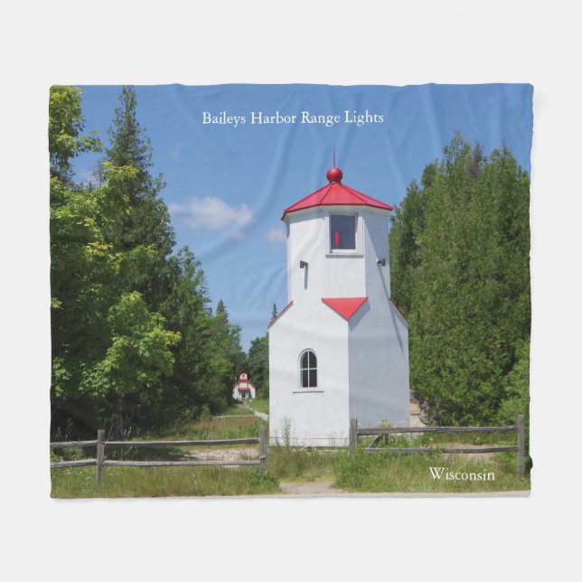 Baileys Harbour Range Lights blanket (Front (Horizontal))