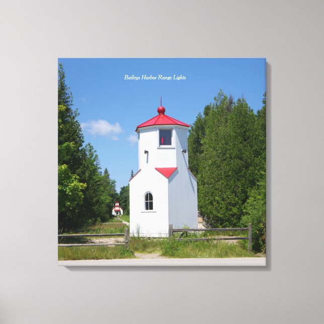 Baileys Harbour Range Lights canvas print (Front)