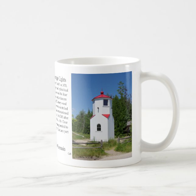 Baileys Harbour Range Lights history mug (Right)