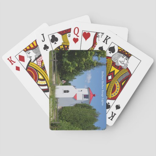 Image of Baileys Harbour Range Lights playing cards