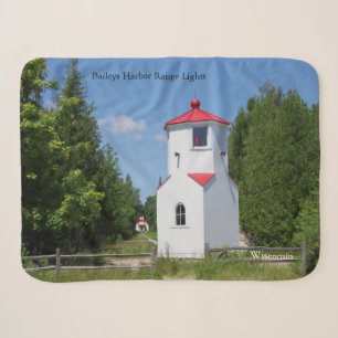 Baileys Harbour Range Lights sherpa blanket