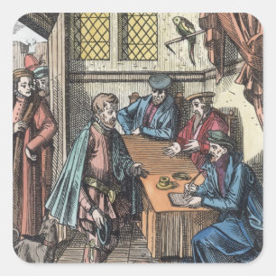 Bailliage, or Tribunal of the King's Bailiff, afte Square Sticker