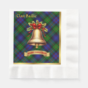Baillie Personalised Tartan Christmas Napkin