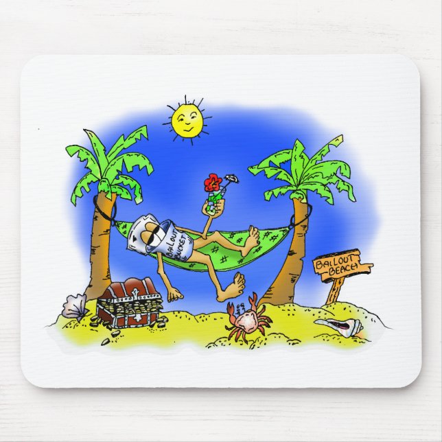 Bailout Beach Mouse Mat (Front)