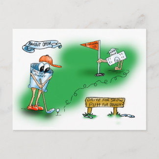 Bailout Open - Golf Postcard