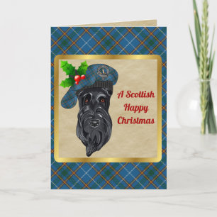 Bain Badge & Tartan Personalised Xmas Card