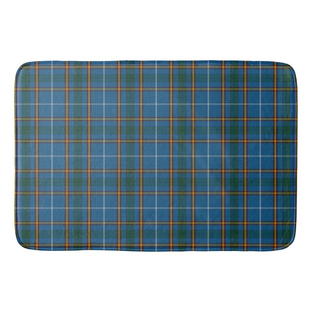 Bain Clan Scottish Tartan Plaid Pattern Bath Mat (Front)