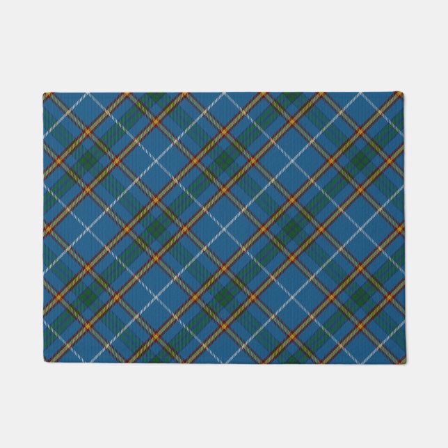 Bain Clan Scottish Tartan Plaid Pattern Doormat (Front)