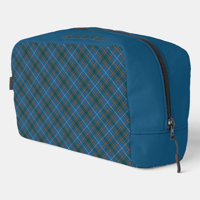 Bain Clan Tartan Scottish Plaid Dopp Kit (Right Corner)