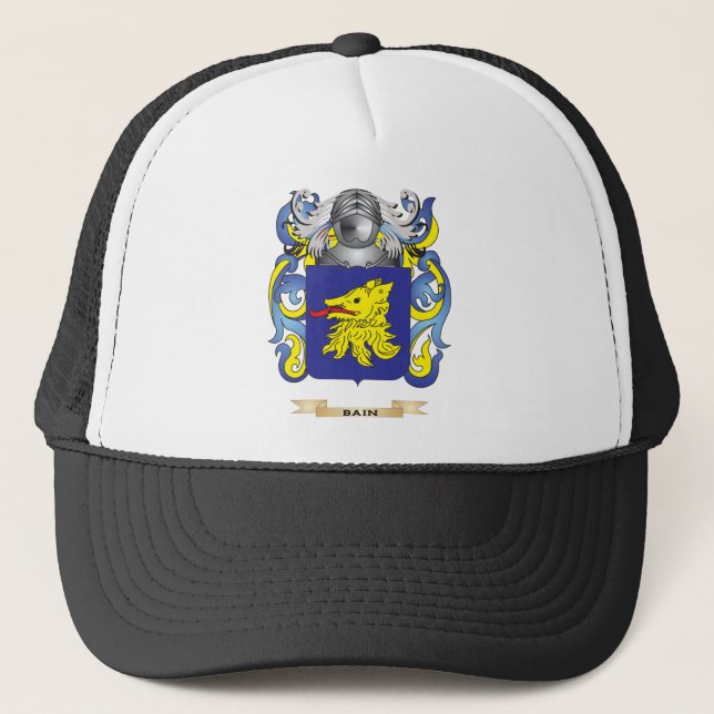 Bain Coat of Arms (Family Crest) Trucker Hat (Front)