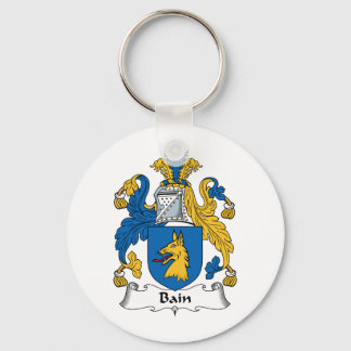 Bain Family Crest Key Ring