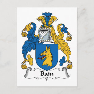 Bain Family Crest Postcard