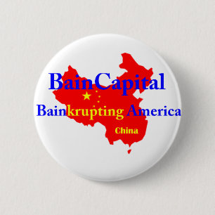 Bain-krupting America 6 Cm Round Badge