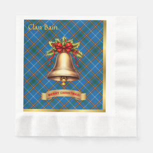 Bain Personalised Tartan Christmas Napkin