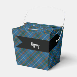 Bain Scottish Tartan Plaid Pattern Favour Box