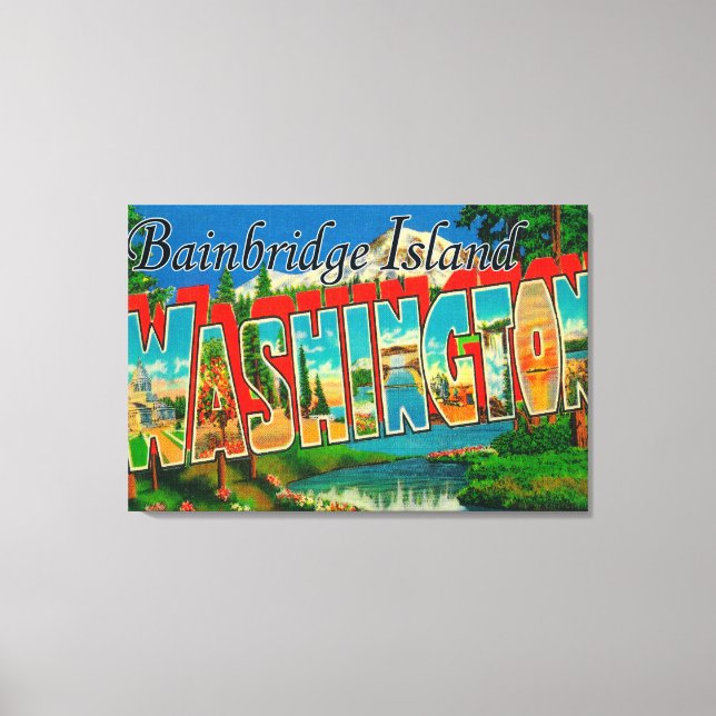Bainbridge Island, Washington Canvas Print (Front)