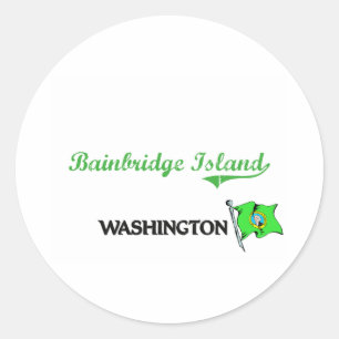 Bainbridge Island Washington City Classic Classic Round Sticker