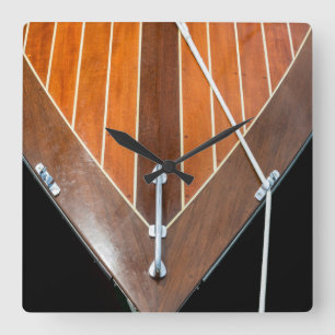 Bainbridge Island Wooden Boat Festival Square Wall Clock