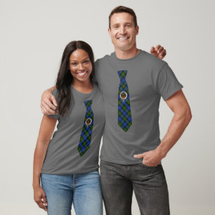 Baird Scottish Badge & Tartan Necktie T-Shirt