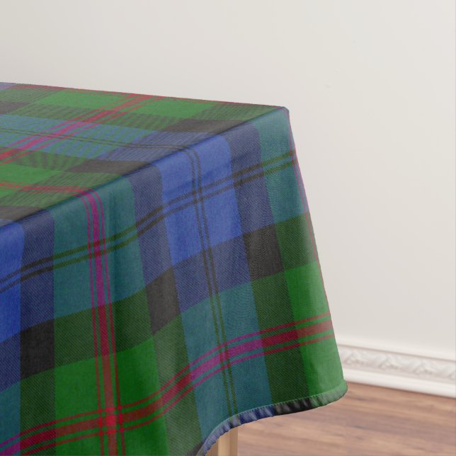 Baird Scottish Clan Tartan Plaid Pattern Tablecloth (In Situ)