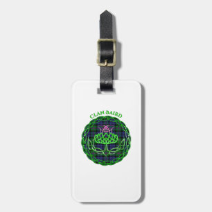 Baird Scottish Tartan Celtic Thistle Luggage Tag