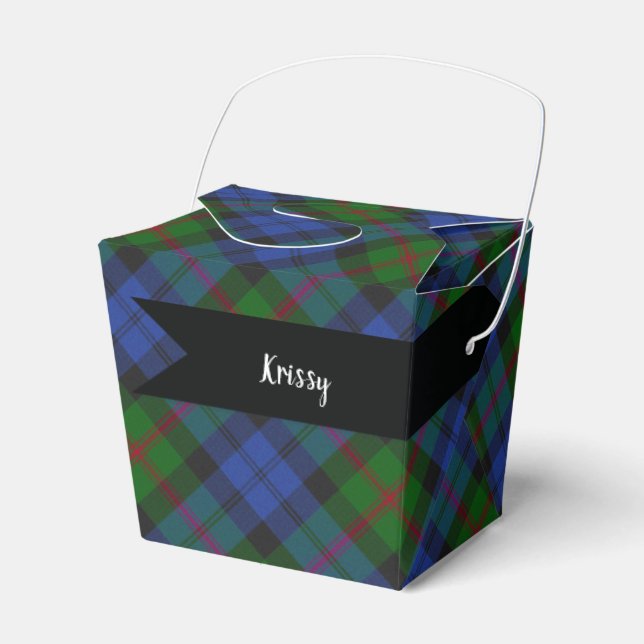 Baird Scottish Tartan Plaid Pattern Favour Box (Front Side)