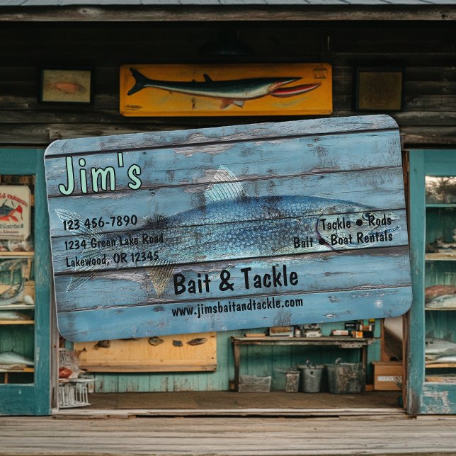Bait and Tackle Shop Business Card (Creator Uploaded)