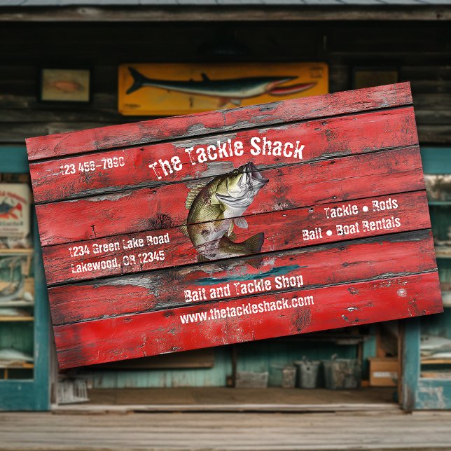 Bait and Tackle Shop Business Card (Creator Uploaded)
