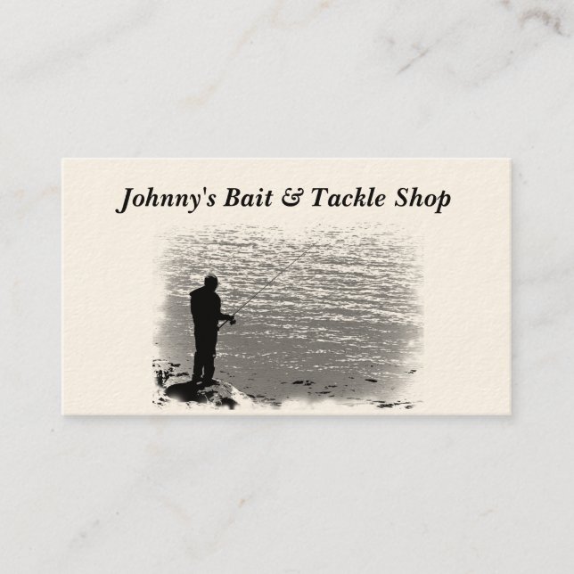 Bait and Tackle Shop Business Card (Front)
