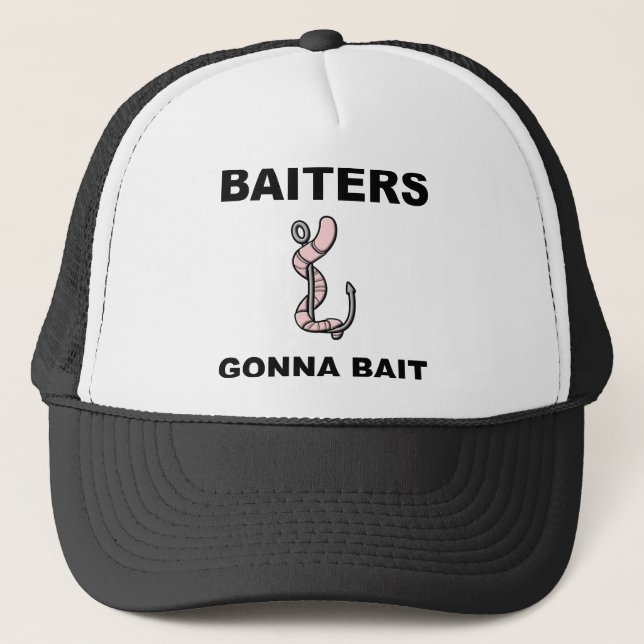 Baiters Gonna Bait Funny Ball Cap Hat (Front)