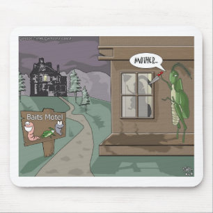 Baits Motel Funny Fishing Cartoon Gifts & Tees Mouse Mat