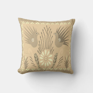 Baja Birds Throw Pillow