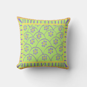 Baja Blooms 4 Throw Pillow