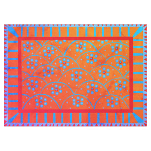 Baja Blooms Vintage Tablecloth