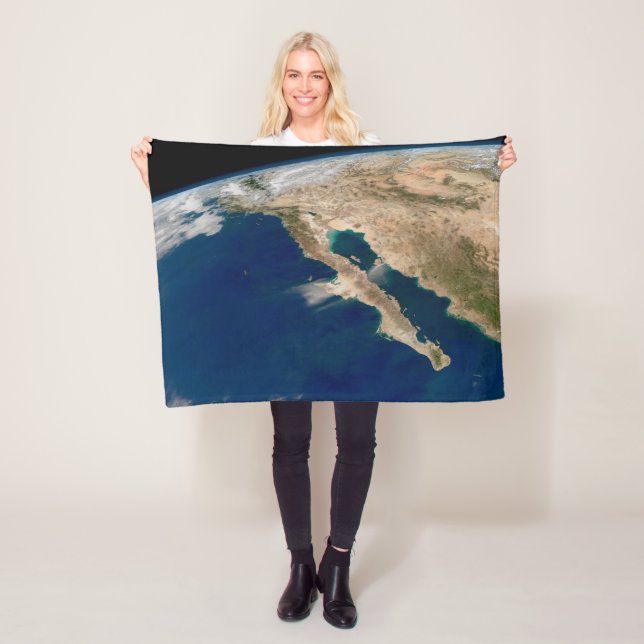 Baja California And The Pacific Coast Of Mexico. Fleece Blanket (In Situ)