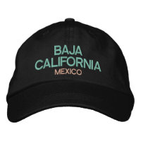 Baja California Mexico Embroidered Hat