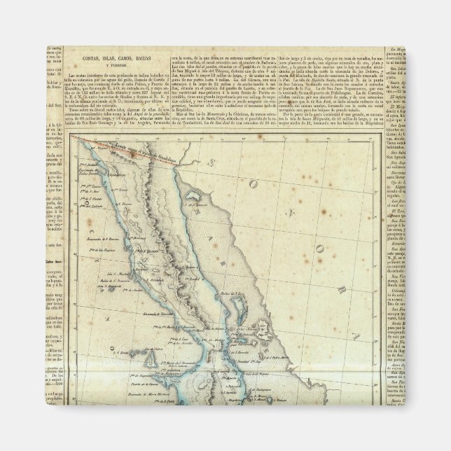 Baja California, Mexico Magnet (Front)