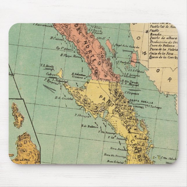 Baja California, Mexico Mouse Mat (Front)