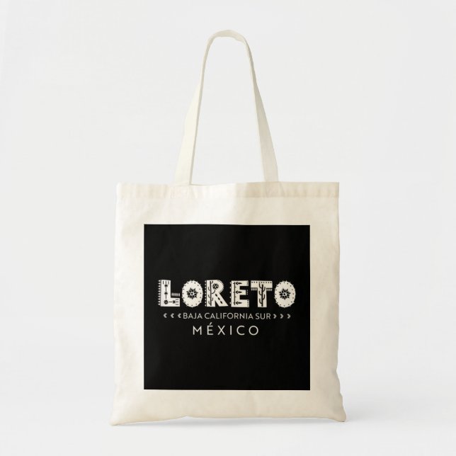 Baja California Mexico Souvenir Gift - Loreto Tank Tote Bag (Front)