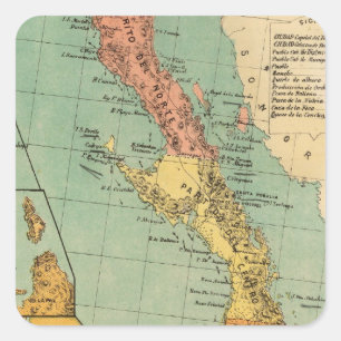 Baja California, Mexico Square Sticker