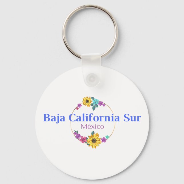 Baja California Mexico Travel Destination  Key Ring (Front)