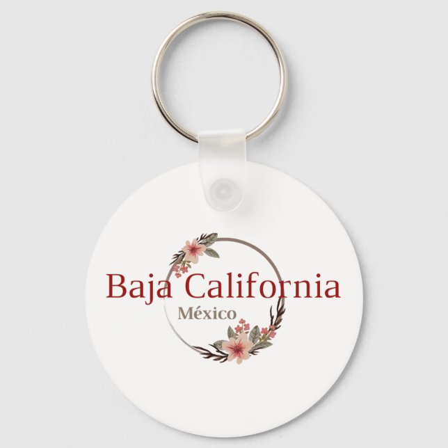 Baja California Mexico Travel Destination  Key Ring (Front)