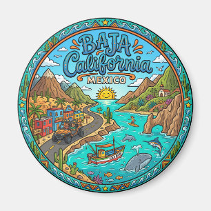 Baja California Peninsula Mexico Magnet