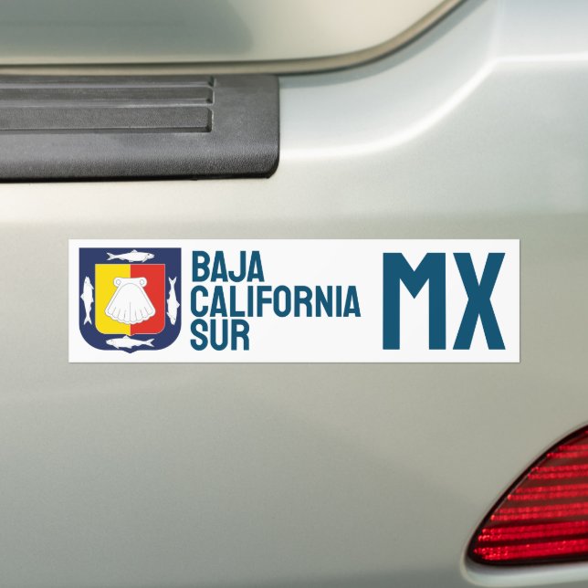 Baja California Sur coat of arms Bumper Sticker (On Car)