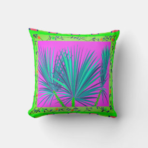 Baja Palms Throw Pillow