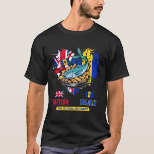 Bajan British Flag Idea For Kids Bajan Flying fish T-Shirt