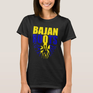 Bajan Roots Barbados Barbadian Flag Pride T-Shirt