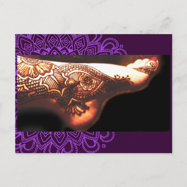 Bajidoo Henna Tattoo Work NO2 Postcard (Front)